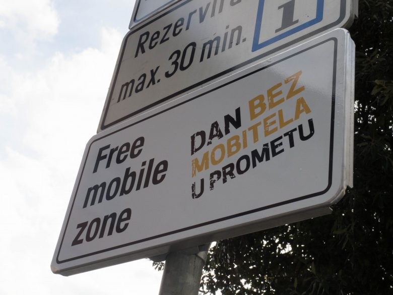 Free mobile zone, Opatija, Dan bez mobitela u prometu, mobitel, prevencija, parking, parkiranje